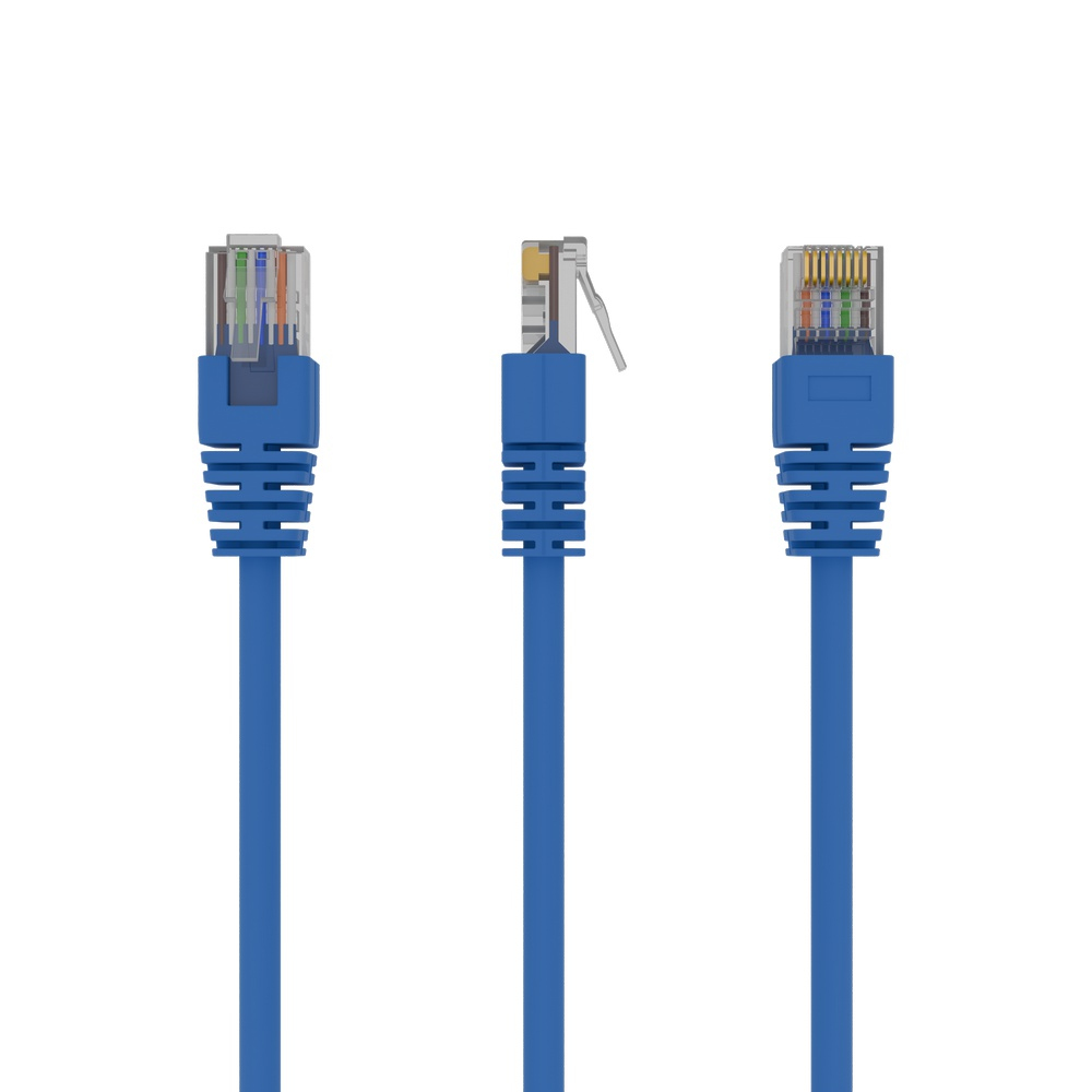 Patch Cord Cat.5e 0.25m cable de red Azul 0,25 m Cat5e U/UTP (UTP)