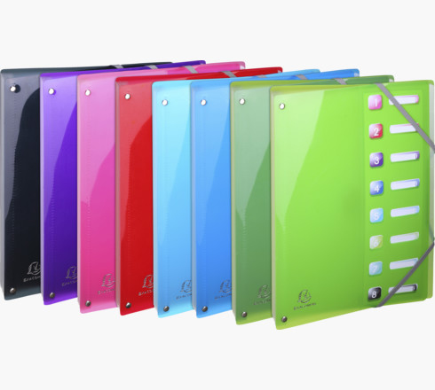 58670E carpeta Polipropileno (PP) Multicolor A4