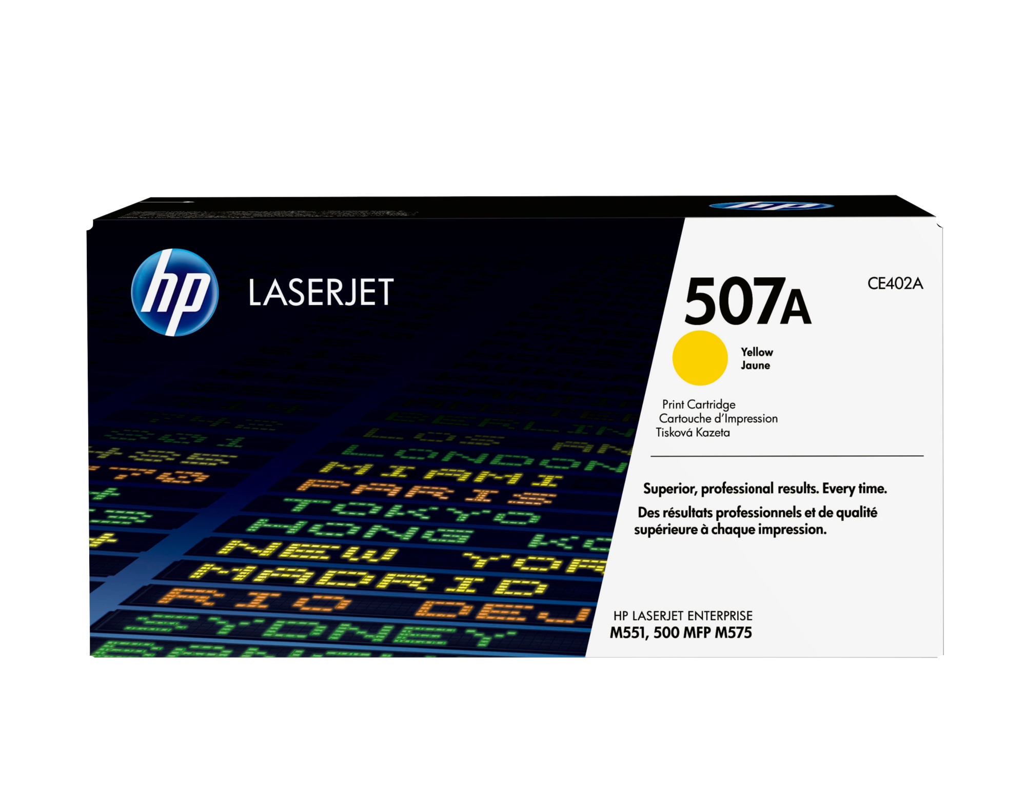 Cartucho de tóner original LaserJet 507A amarillo