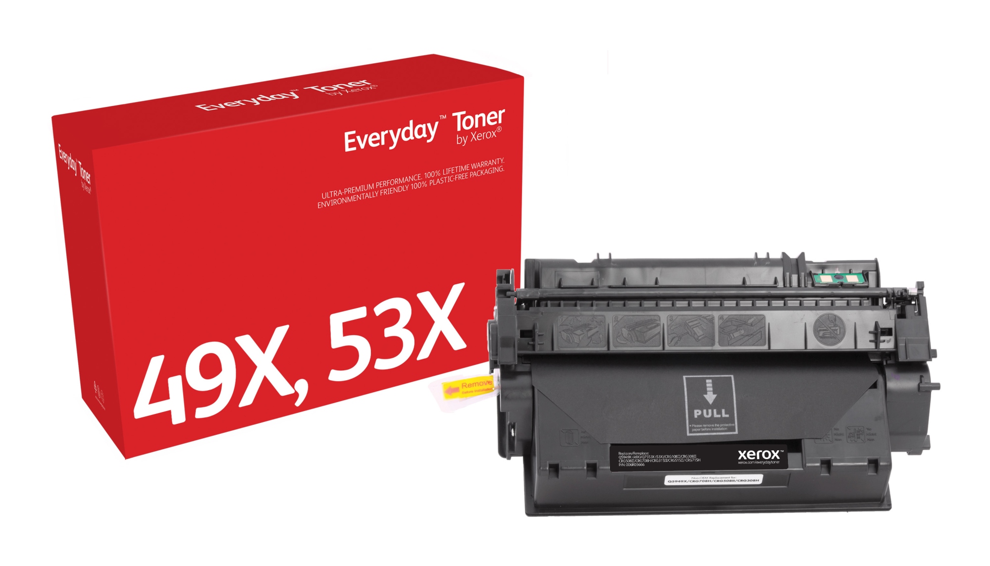 Everyday Toner Everyday Negro di Xerox compatibile con HP 49X 53X (Q5949X/ Q7553X), Capacidad alta
