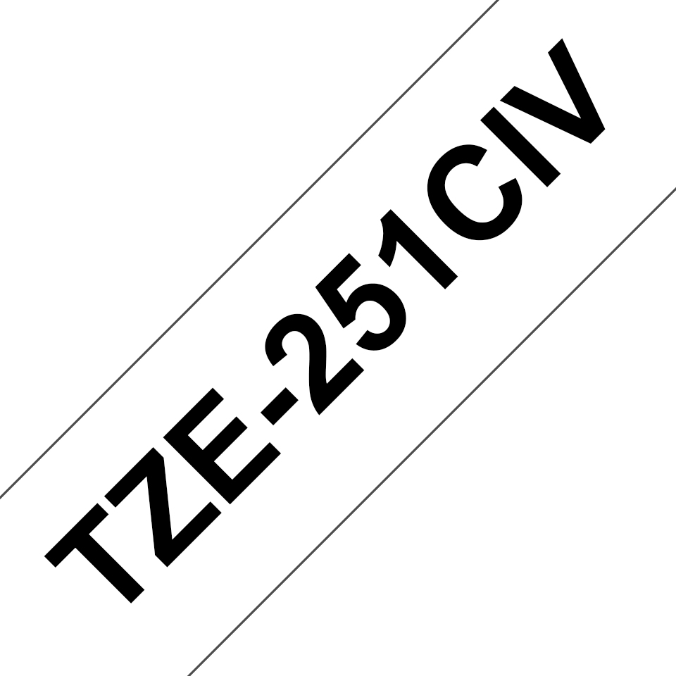 TZE251CIV cinta para impresora de etiquetas TZ