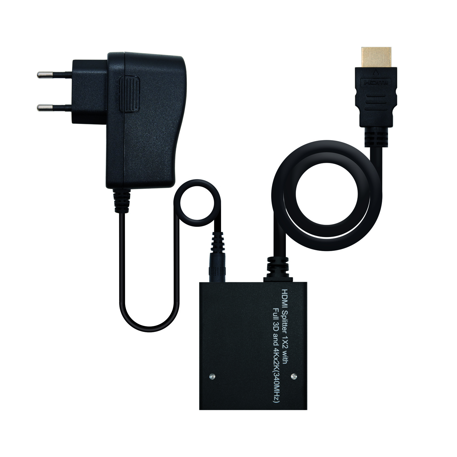 HDMI DUPLICADOR V1.3 1X2 CON ALIM. Y PIGTAIL 50 CM