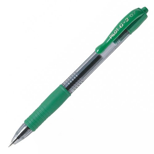 G2 Bolígrafo de gel de punta retráctil Fino Verde