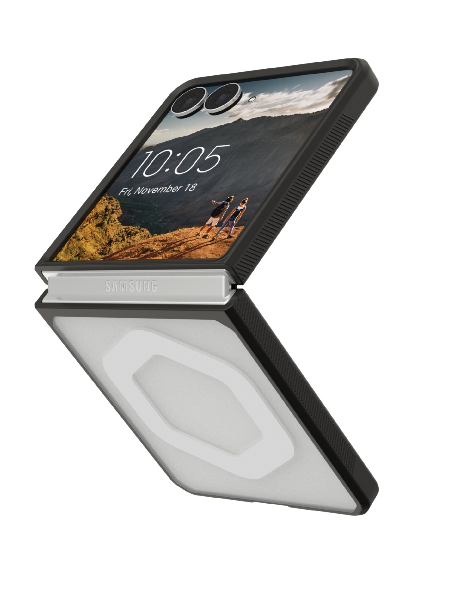 214561114343 funda para teléfono móvil 17,5 cm (6.9") Blanco, Negro