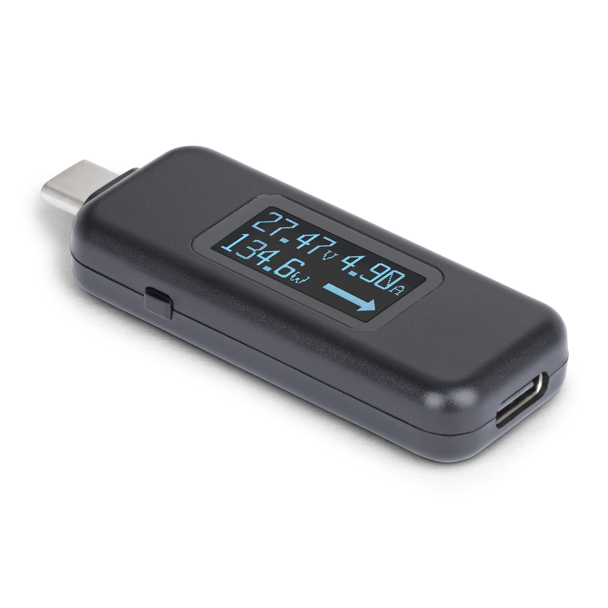 Multímetro Digital Probador de Corriente y Voltaje USB-C - PD EPR de 240W - OLED Digital - Probador de Voltaje de Puertos USB-C - Medidor de Corriente y Voltaje para Puertos USB y Cables