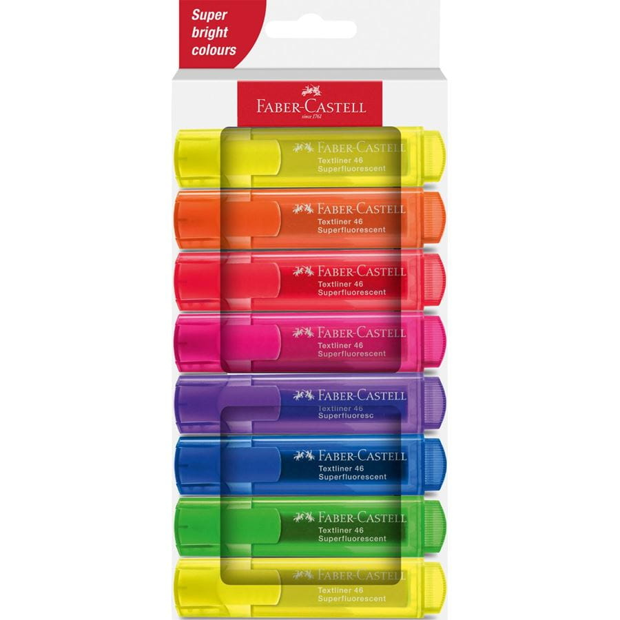 Textliner 46 Superfluorescent marcador 8 pieza(s) Punta de cincel Multicolor