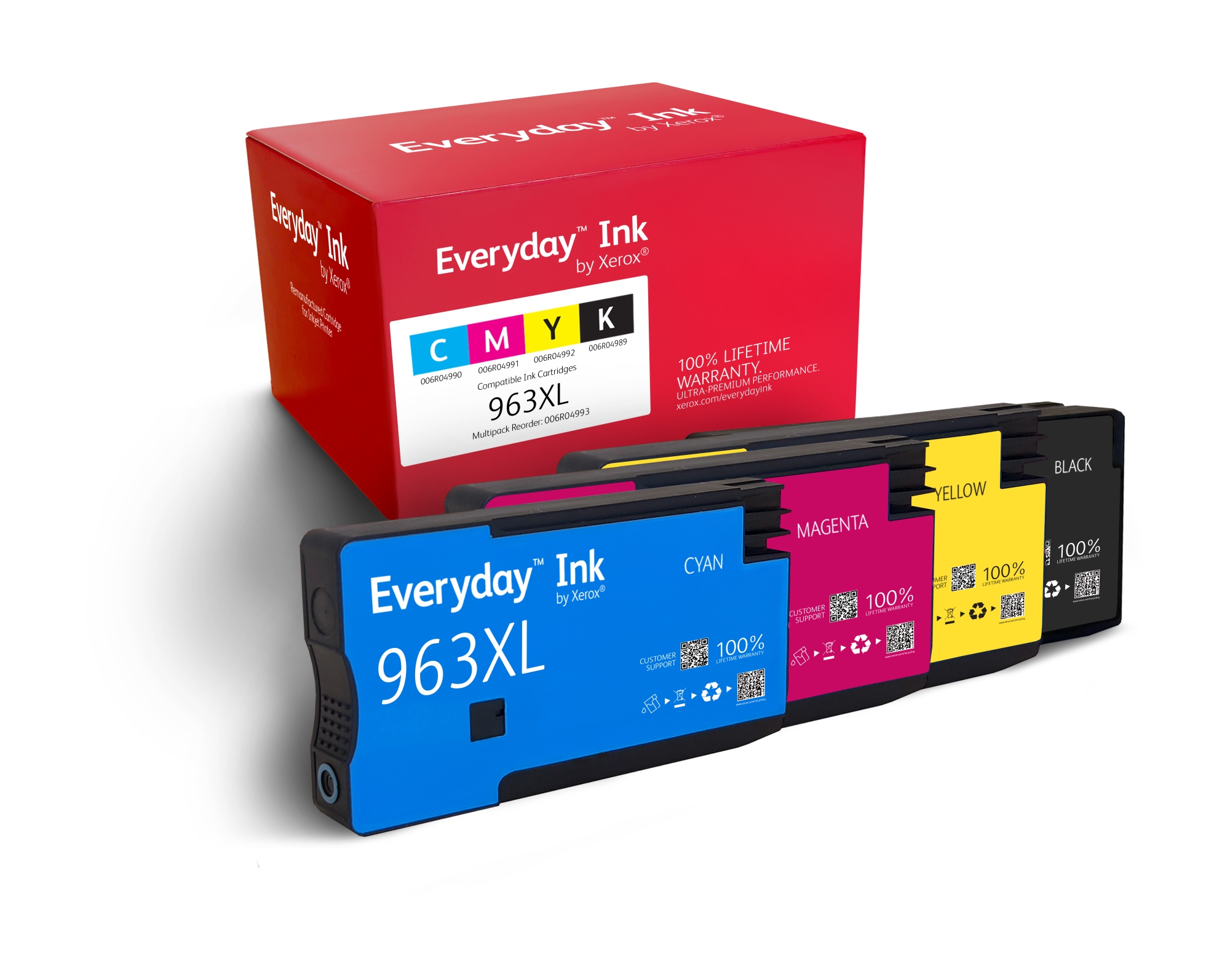 Everyday Tinta Everyday Multipack de Xerox compatible con HP HP963XL (HP963XL MULTIPACK), Capacidad alta