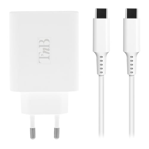 CHNBTINY65 cargador de dispositivo móvil Portátil, Smartphone, Tableta Blanco Corriente alterna Carga rápida Interior