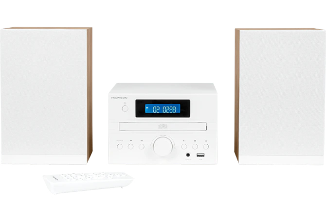 MIC122BT Microcadena de música para uso doméstico 10 W Negro, Plata