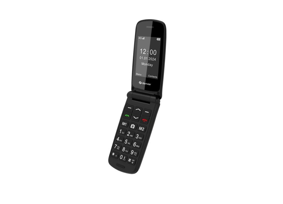 BAS-24800L teléfono móvil 6,1 cm (2.4") Negro Teléfono para personas mayores
