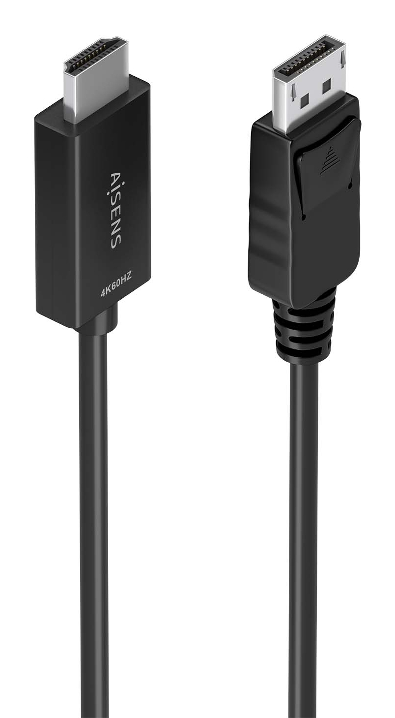 Cable conversor DisplayPort a HDMI 4K@60Hz, DP/M-HDMI/M, Negro, 3.0m