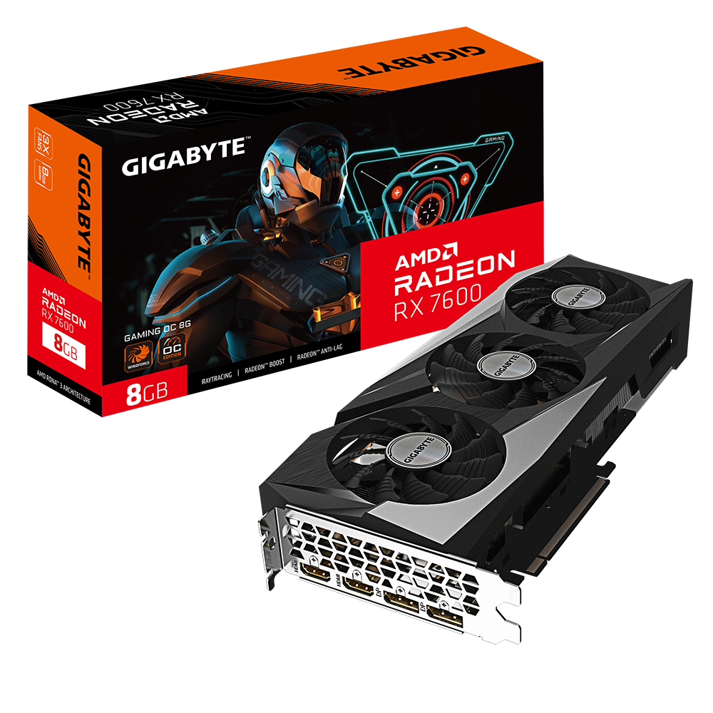 GAMING Radeon RX 7600 OC 8G AMD 8 GB GDDR6