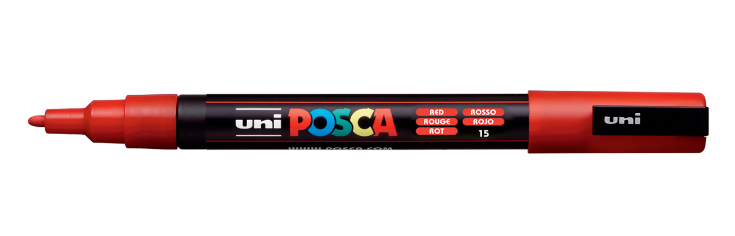 POSCA PC-3M Rojo