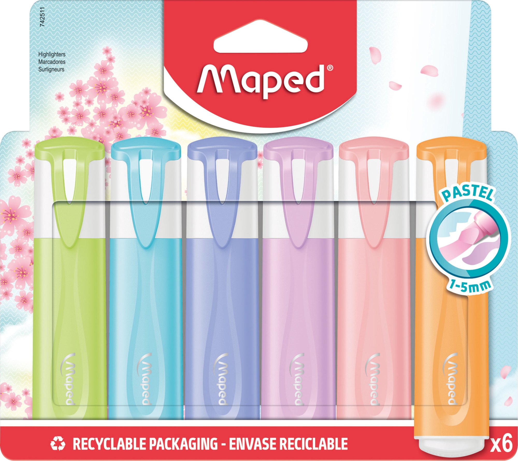 742511 marcador 6 pieza(s) Punta de cincel