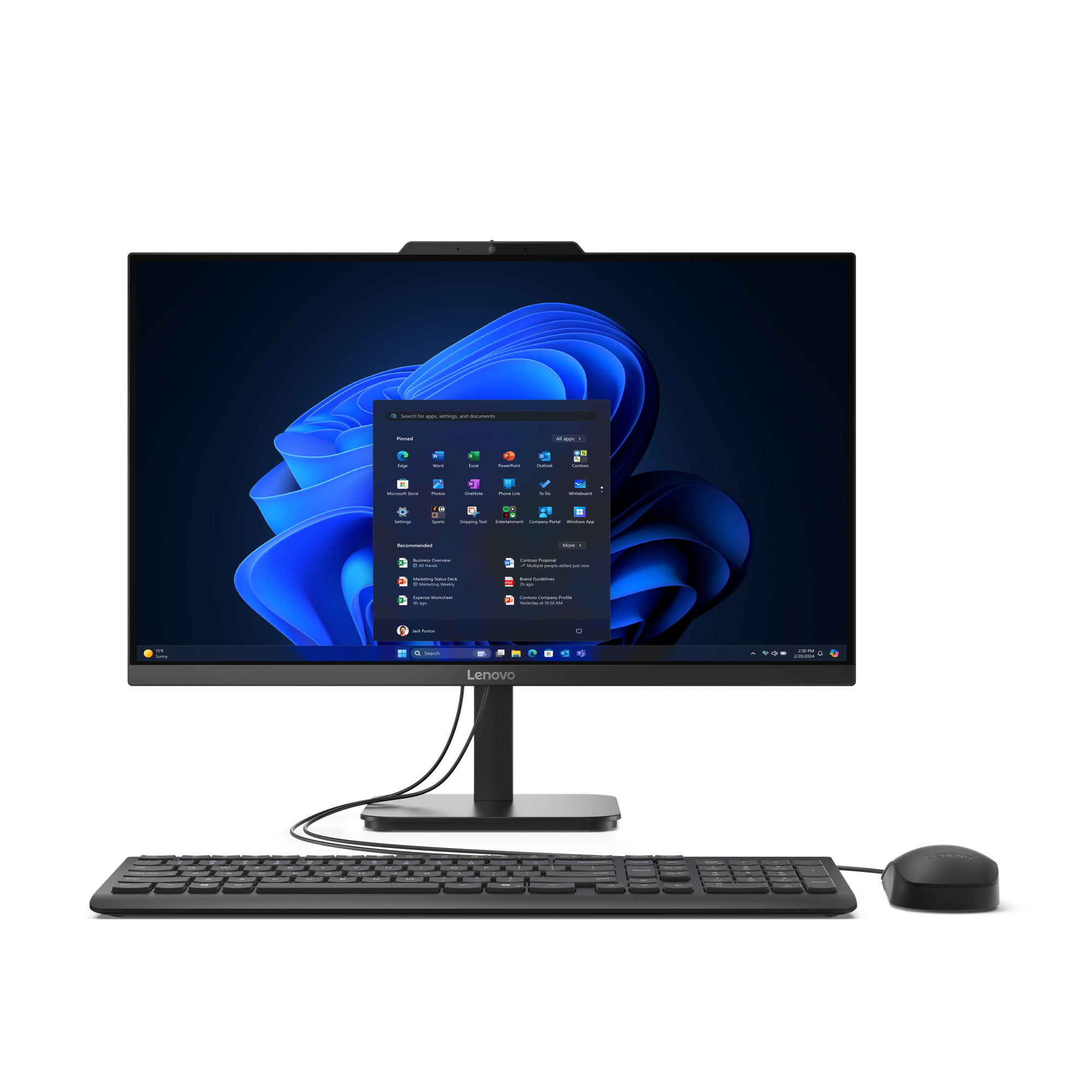 V100 Intel® N N100 60,5 cm (23.8") 1920 x 1080 Pixeles PC todo en uno 8 GB DDR5-SDRAM 512 GB SSD Windows 11 Pro Wi-Fi 6 (802.11ax) Negro