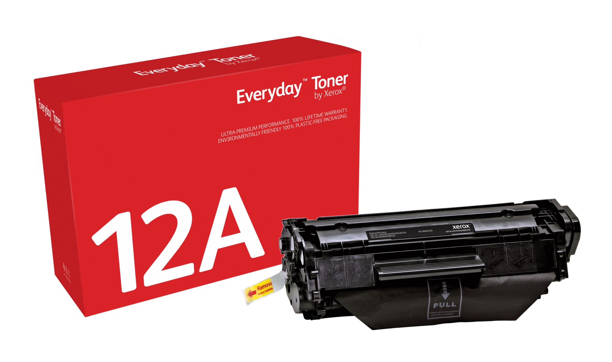 Everyday Toner Everyday Negro di Xerox compatibile con HP 12A (Q2612A), Capacidad estándar