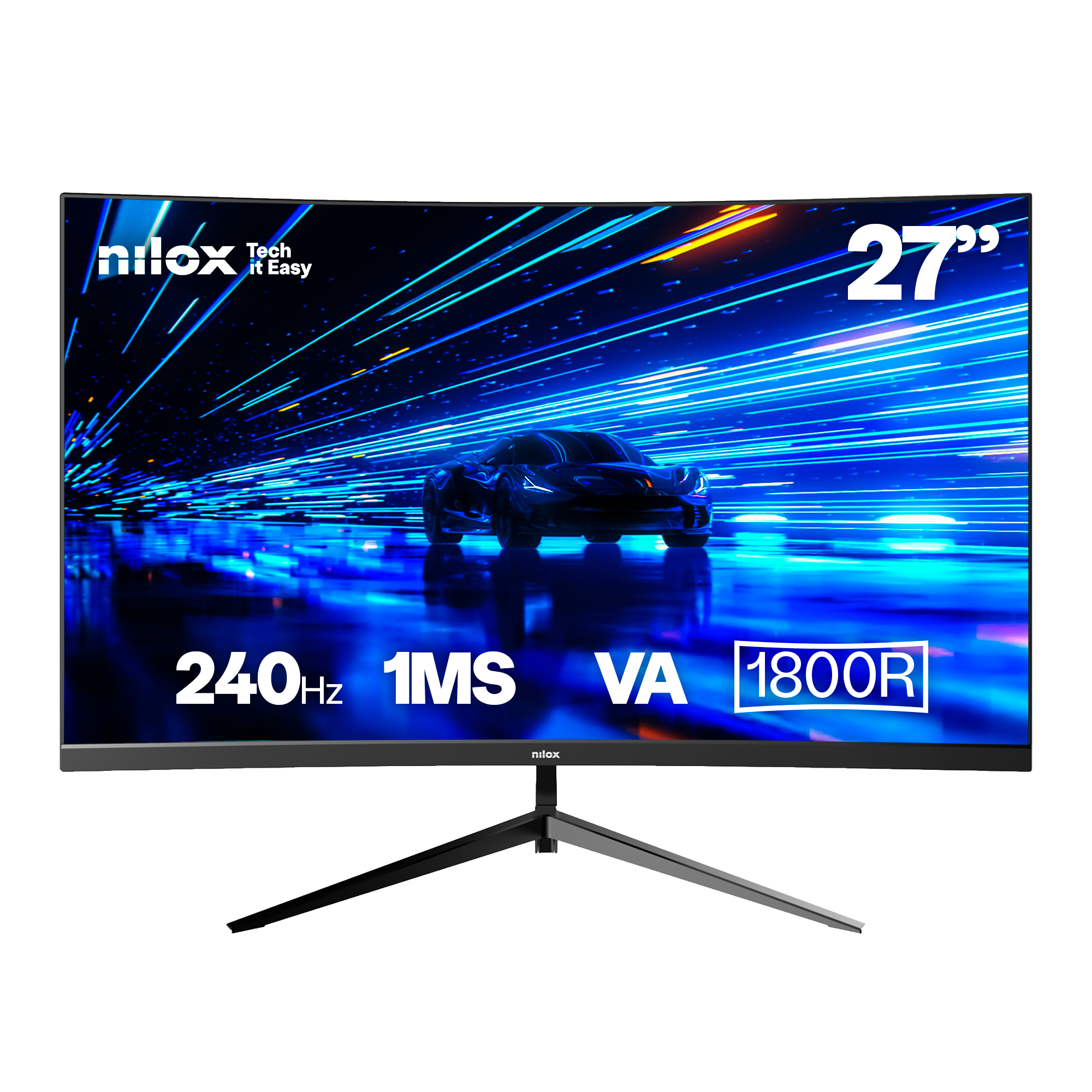 MONITOR 27 CURVO 240HZ VA HDMI Y DP pantalla para PC 68,6 cm (27") 1920 x 1080 Pixeles Full HD LCD