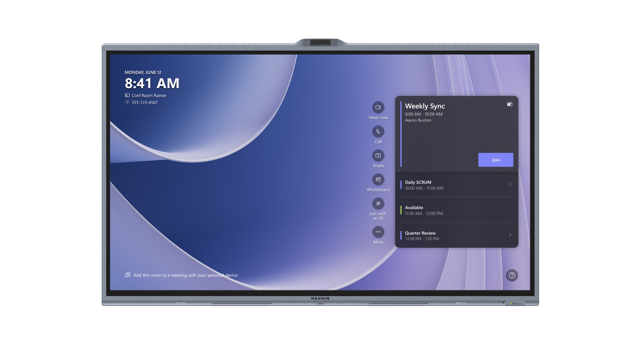 V655T pantalla para sala de reuniones 165,1 cm (65") 3840 x 2160 Pixeles IPS Wi-Fi 6 (802.11ax) Negro Bluetooth