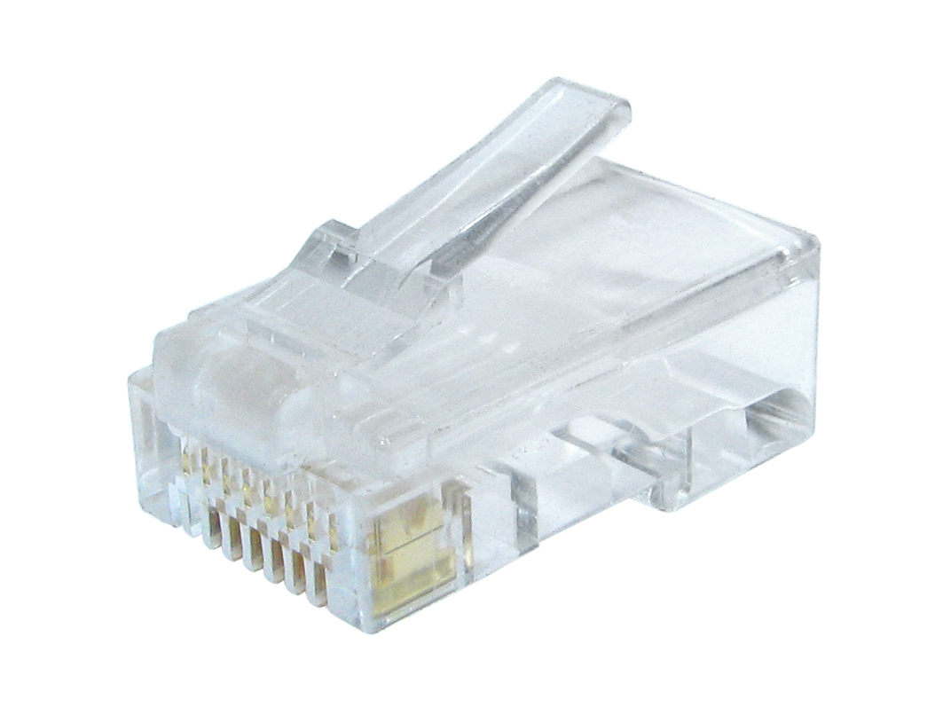 LC-8P8C-002/50 conector RJ-45 Transparente
