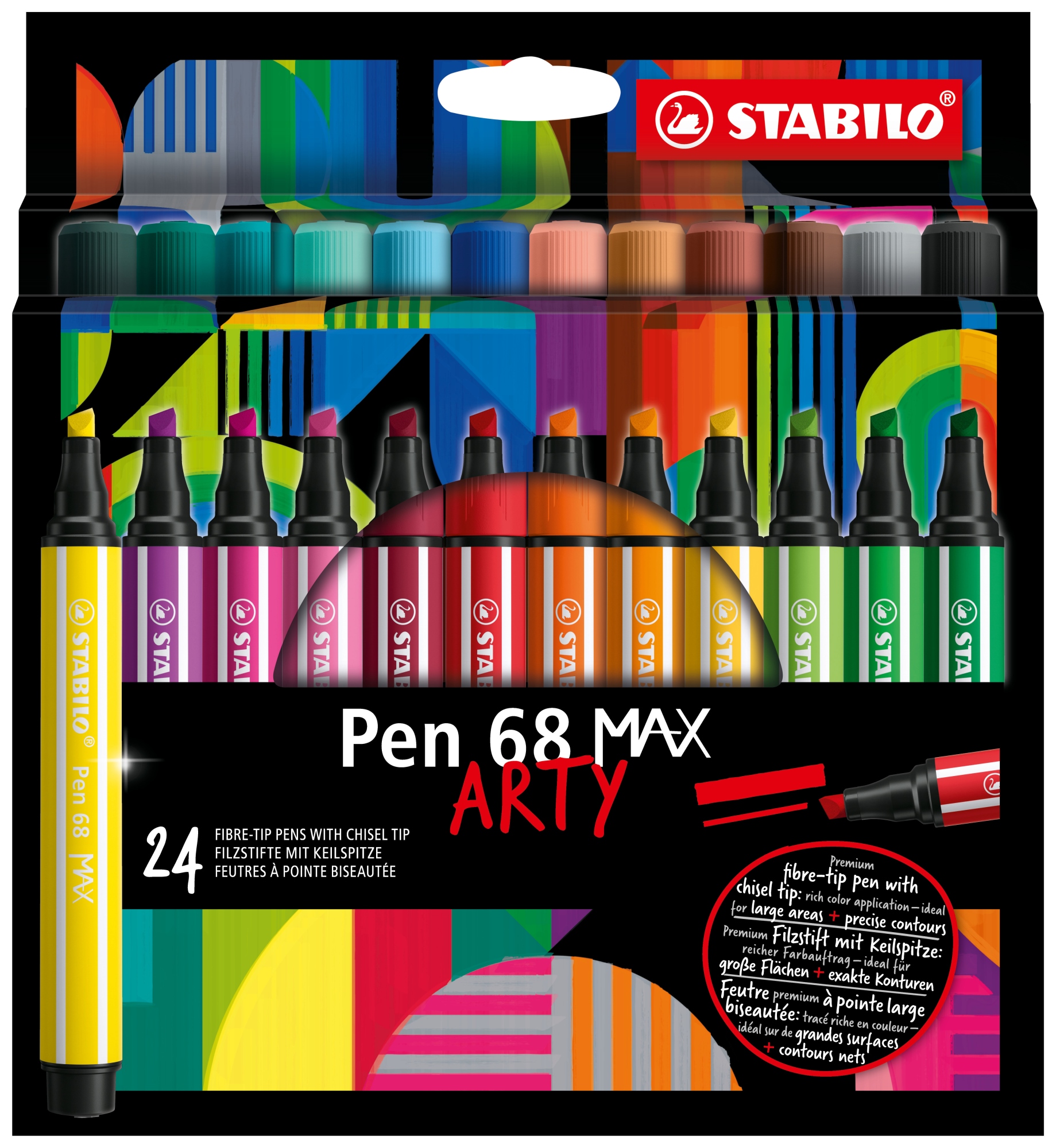 Pen 68 MAX rotulador Colores surtidos 24 pieza(s)