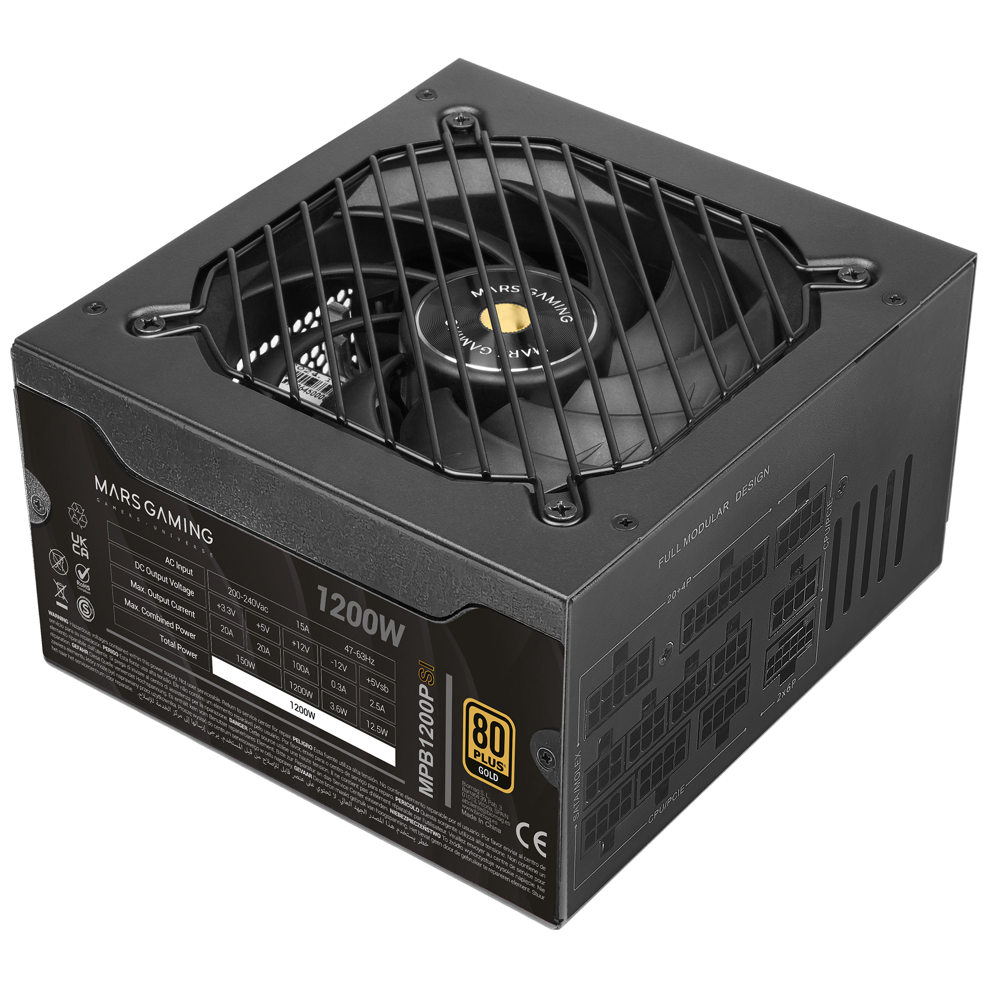 MPB1200PSI unidad de fuente de alimentación 1200 W Negro