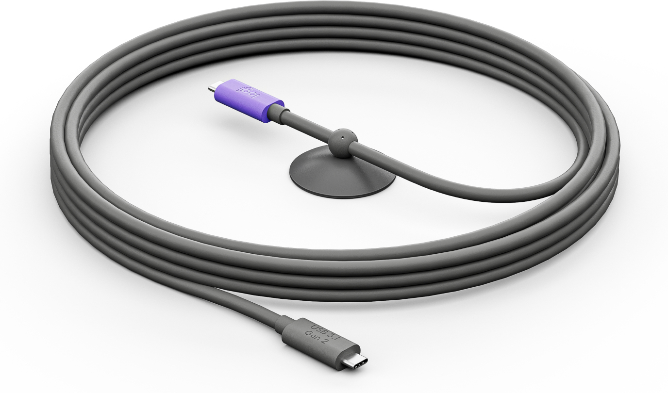 952-000195 cable USB USB 3.2 Gen 2 (3.1 Gen 2) 5 m USB C Grafito, Violeta