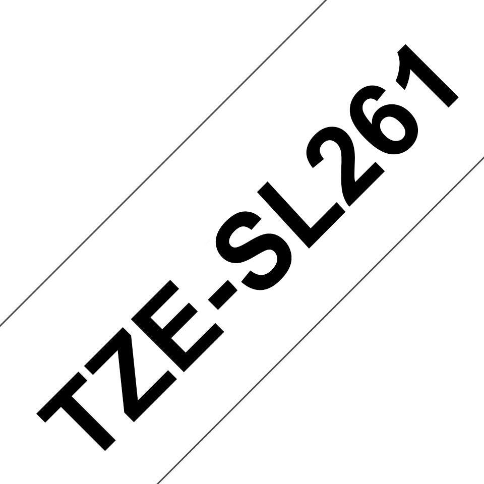 TZE-SL261 cinta para impresora de etiquetas Negro sobre blanco