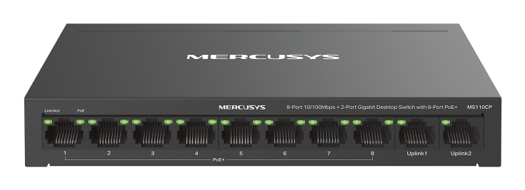 MS110CP switch Fast Ethernet (10/100) Energía sobre Ethernet (PoE) Negro