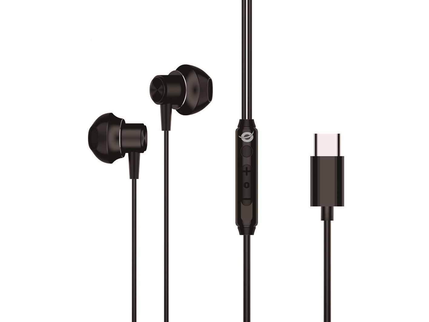 BRENDAN04B auricular y casco Auriculares Alámbrico Dentro de oído Llamadas/Música USB Tipo C Negro