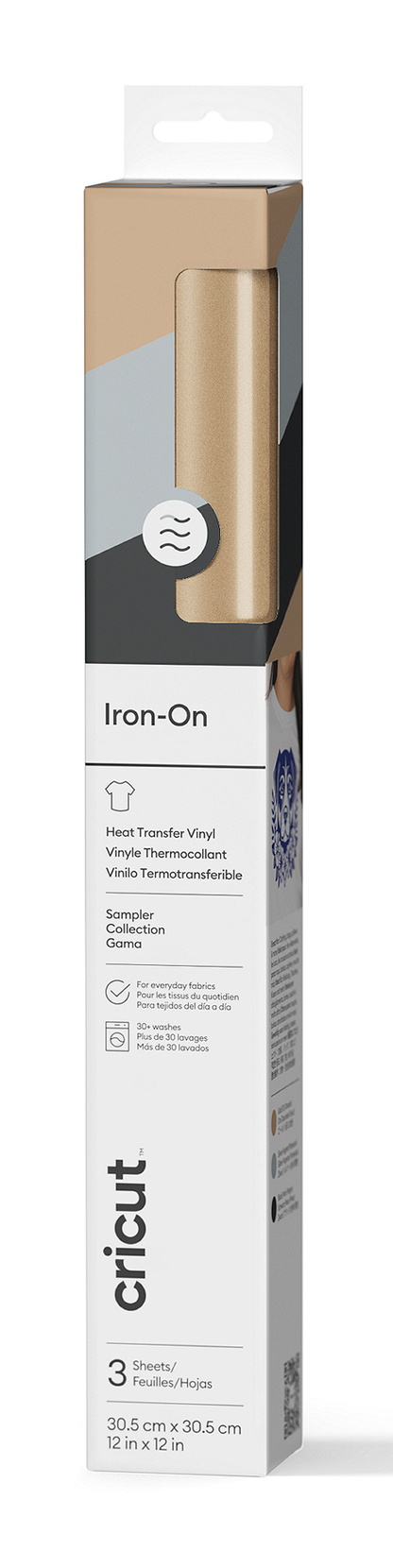 Iron-On Lámina de vinilo de transferencia térmica Vinilo de termotransferencia liso 3 hojas