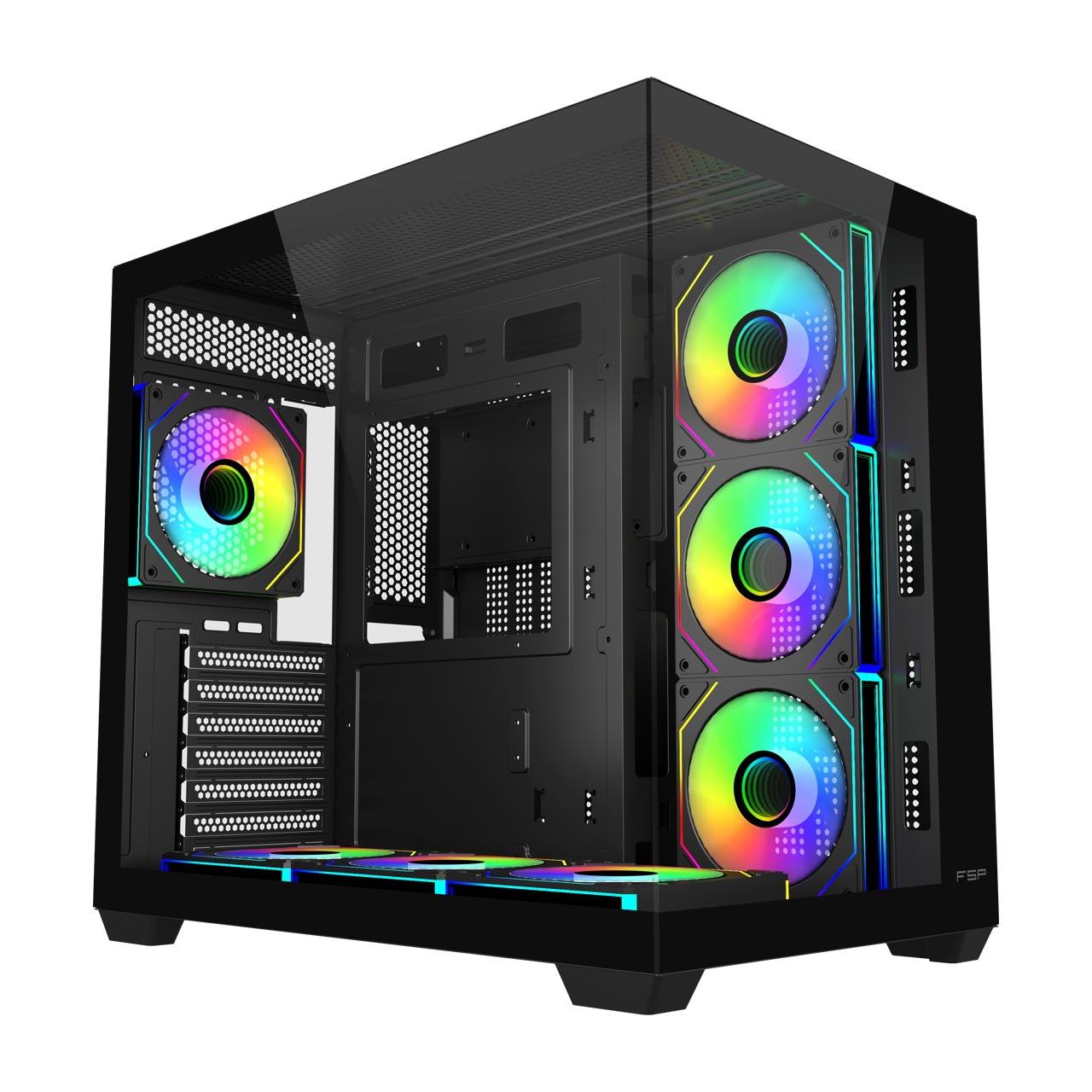 M341-BA Carcasa Midi Tower mITX, mATX, ATX Negro ARGB