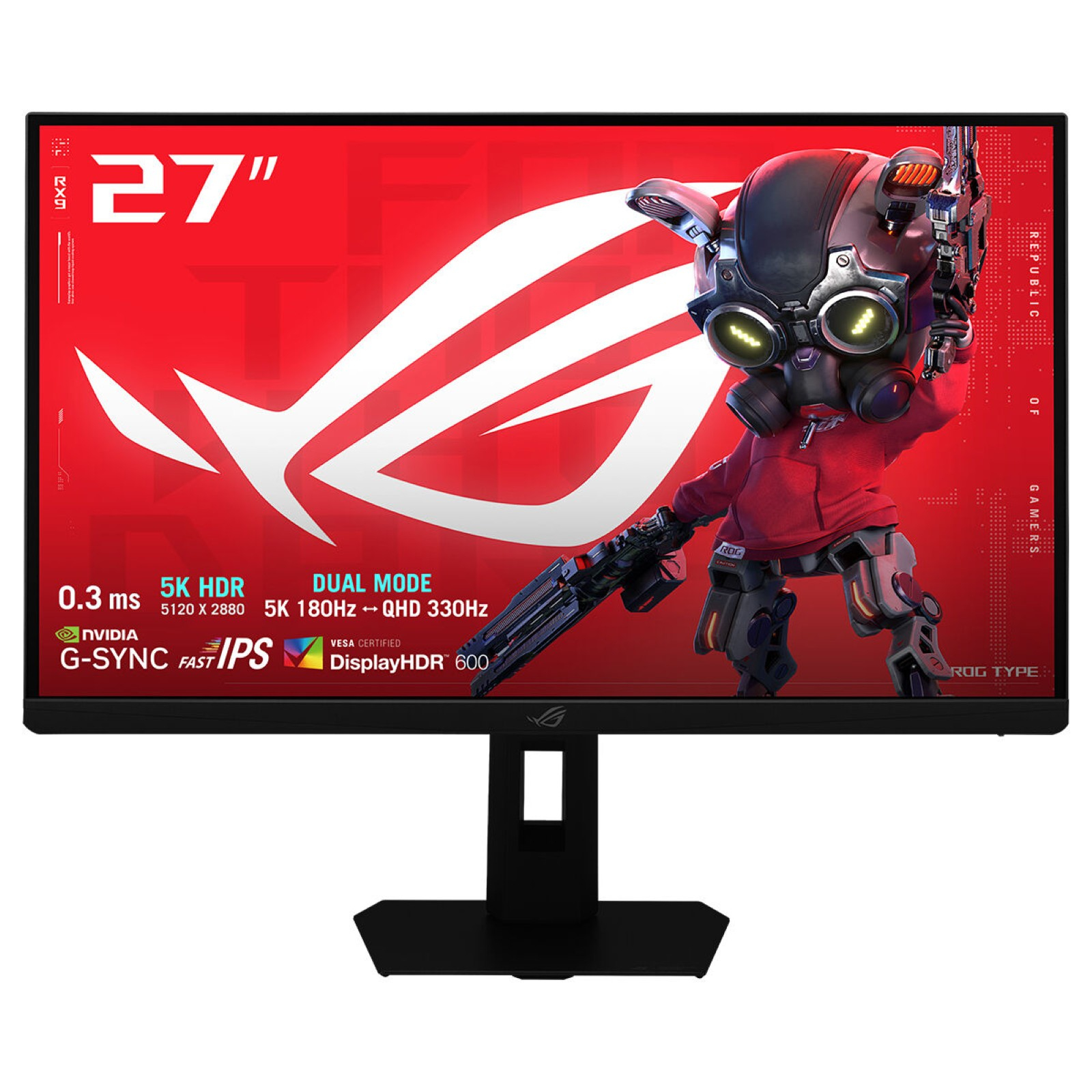 ROG Strix XG27JCG pantalla para PC 68,6 cm (27") 5120 x 2880 Pixeles 5K Ultra HD LCD Negro