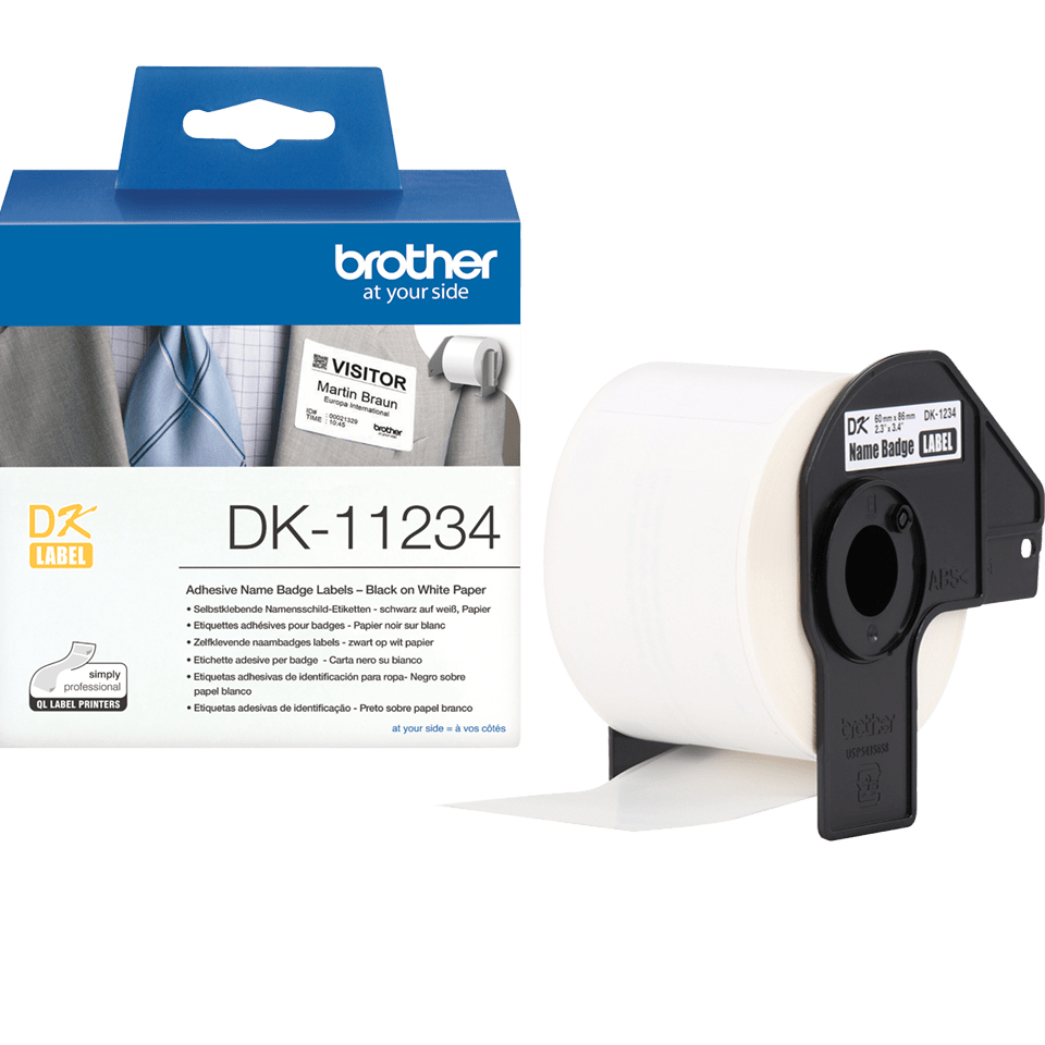 DK-11234 etiqueta de impresora Blanco Etiqueta para impresora autoadhesiva