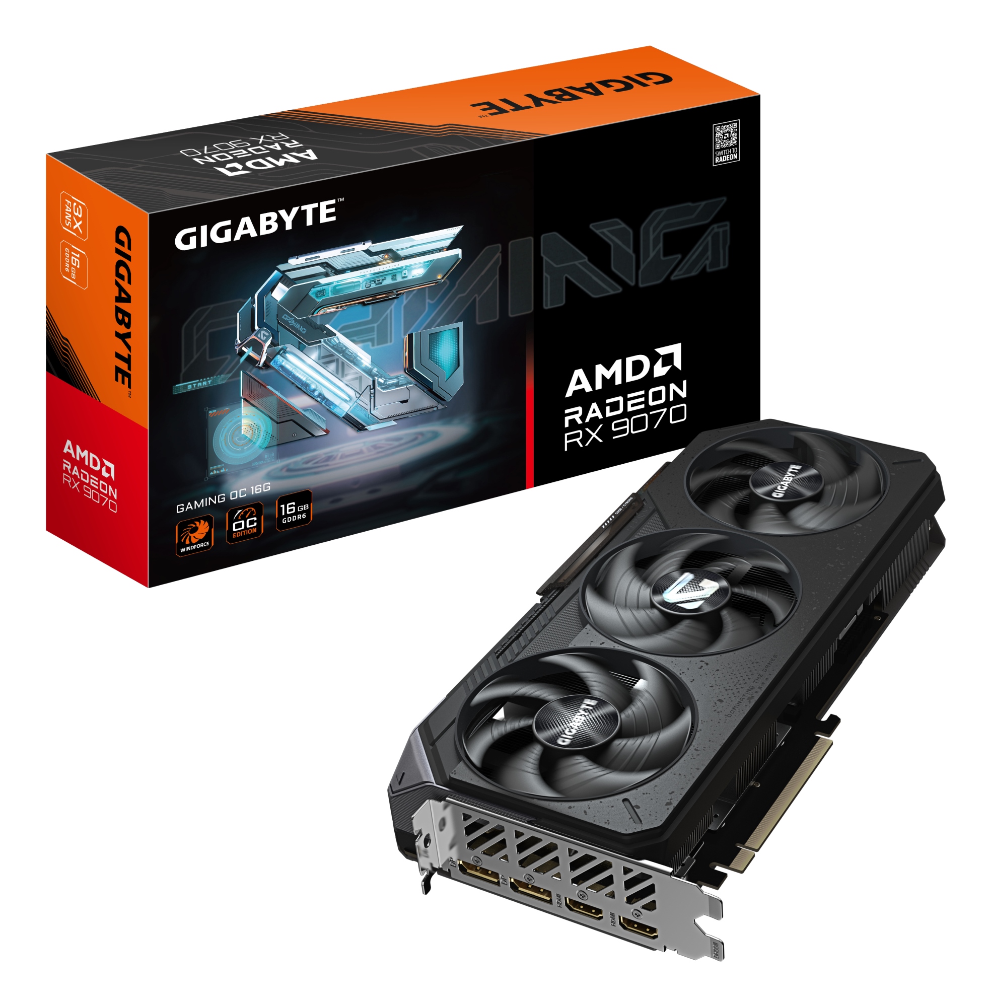 Radeon RX 9070 GAMING OC 16G Tarjeta Gráfica