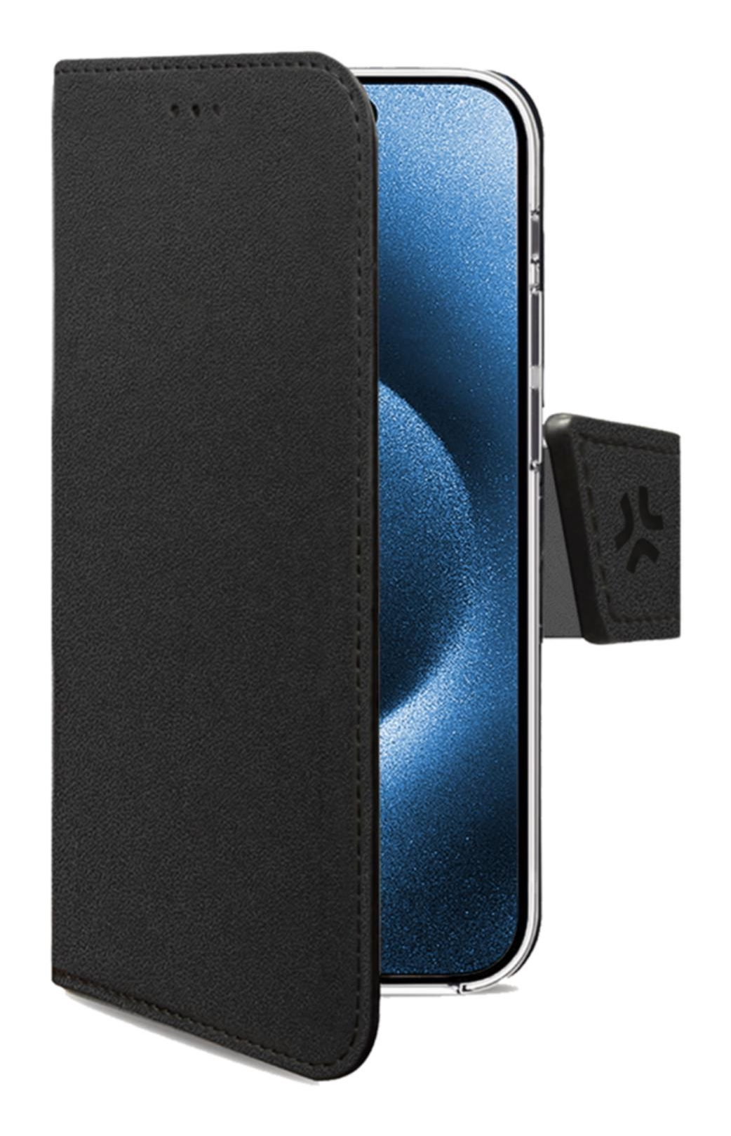 WALLY1079 funda para teléfono móvil 16 cm (6.3") Funda cartera Negro
