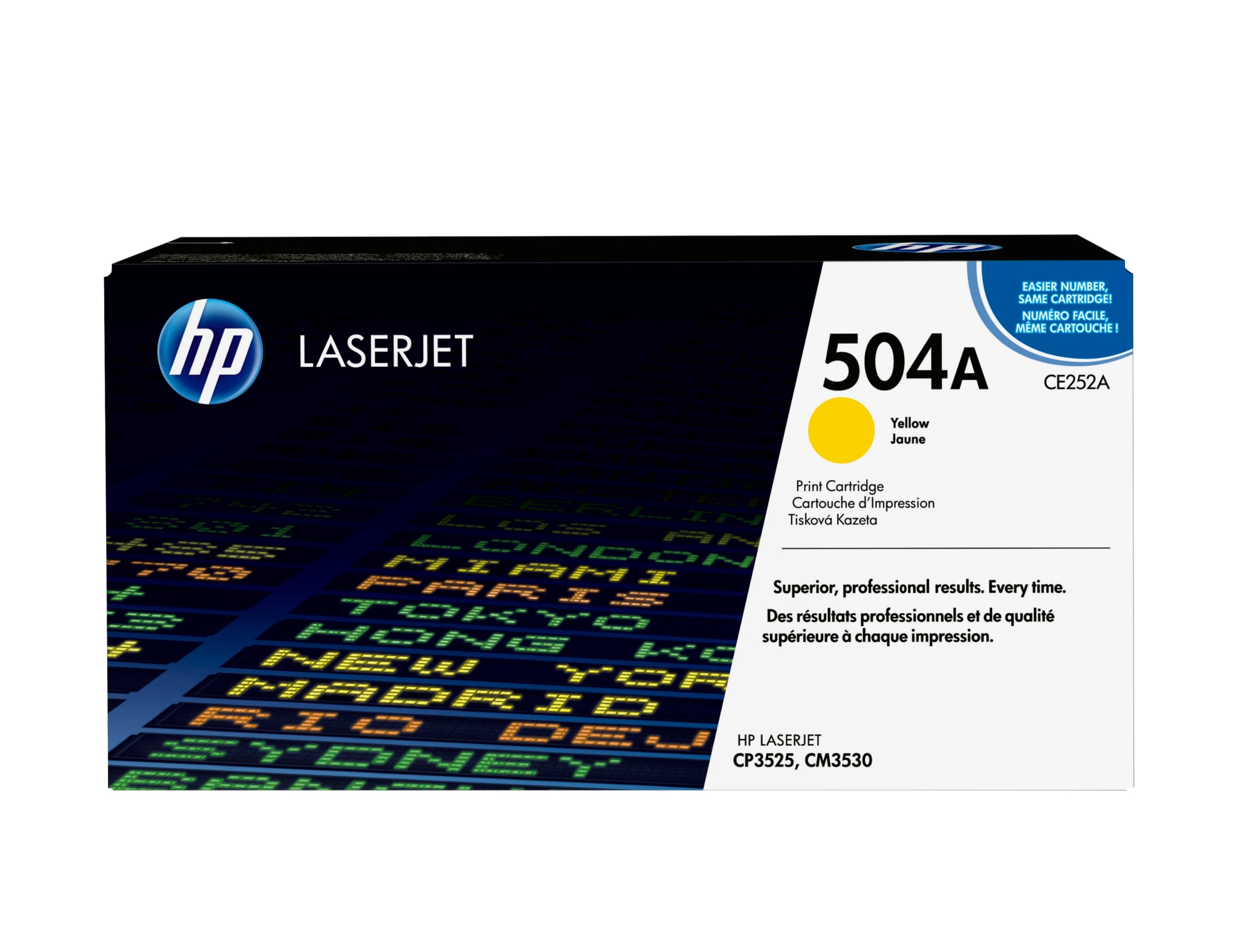 Cartucho de tóner original LaserJet 504A amarillo