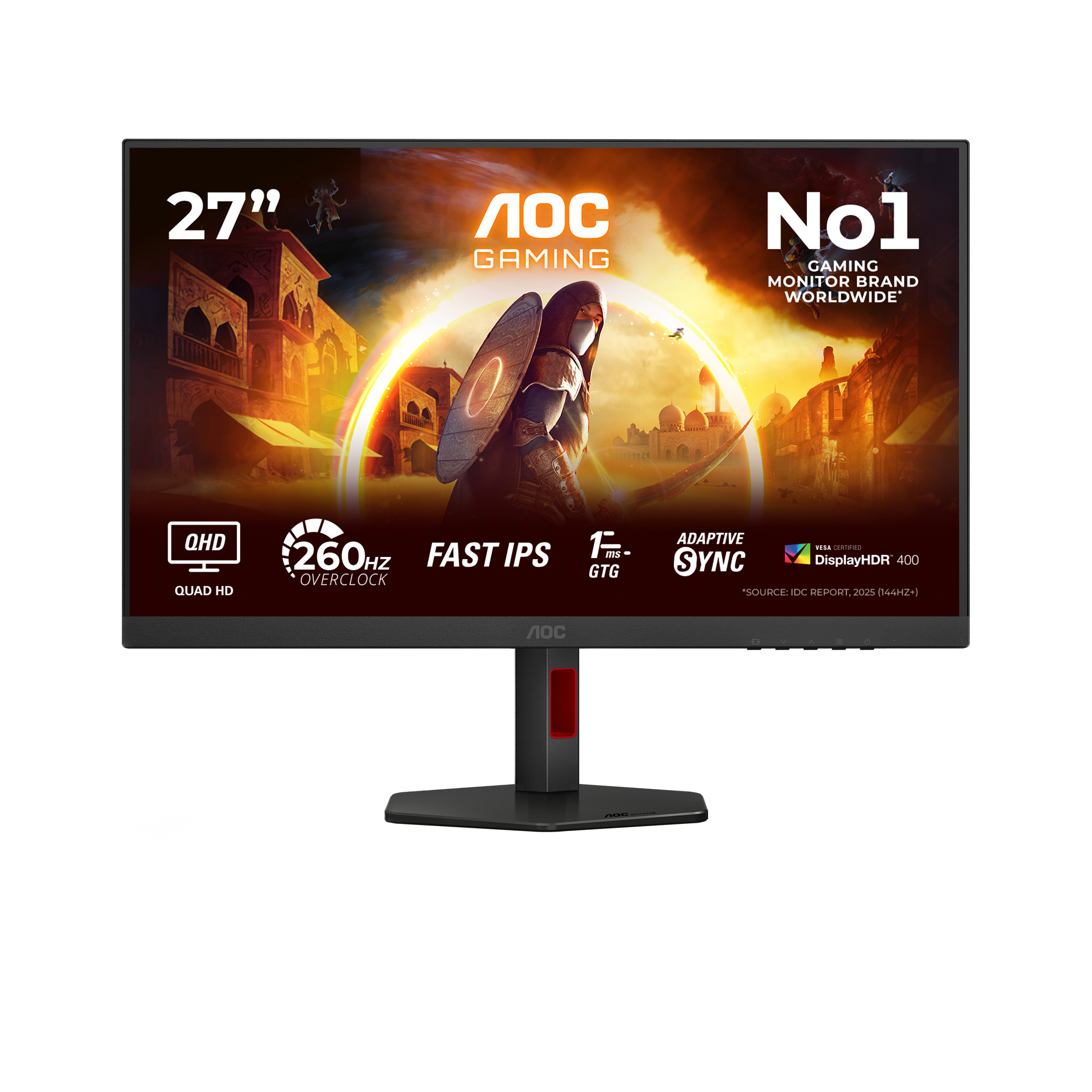 G4 Q27G4ZR pantalla para PC 68,6 cm (27") 2560 x 1440 Pixeles Quad HD LED Negro, Rojo