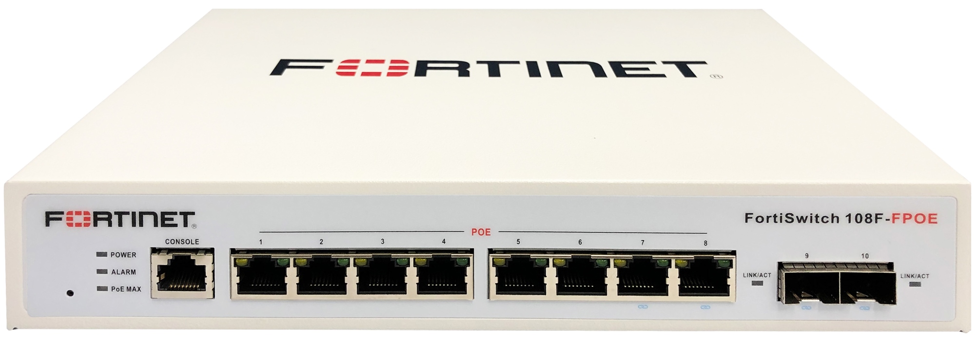 FortiSwitch 108F-FPOE Gestionado L2+ Gigabit Ethernet (10/100/1000) Energía sobre Ethernet (PoE) Blanco