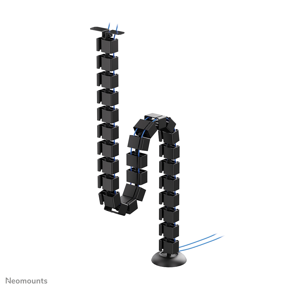ADS06-130BL Organizador vertebral de cables - fijación con tornillos - universal