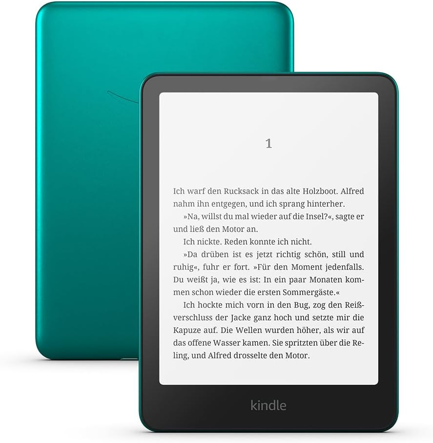 Kindle Paperwhite Signature Edition lectore de e-book Pantalla táctil 32 GB Wifi Verde, Metálico