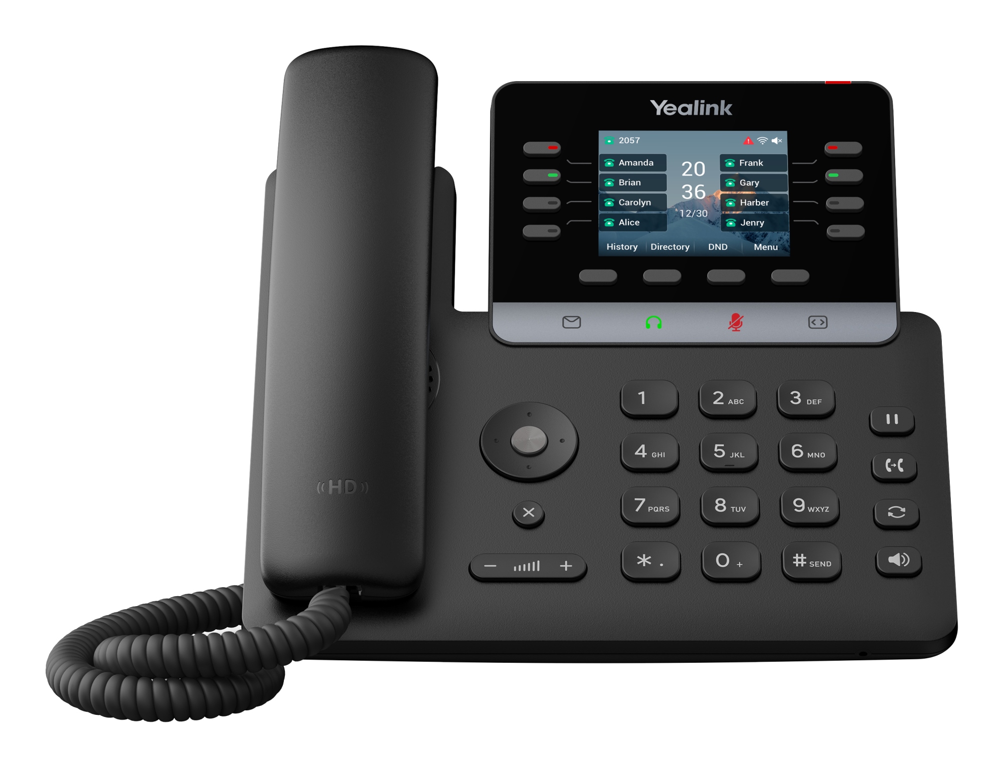 T73U teléfono IP Negro LCD