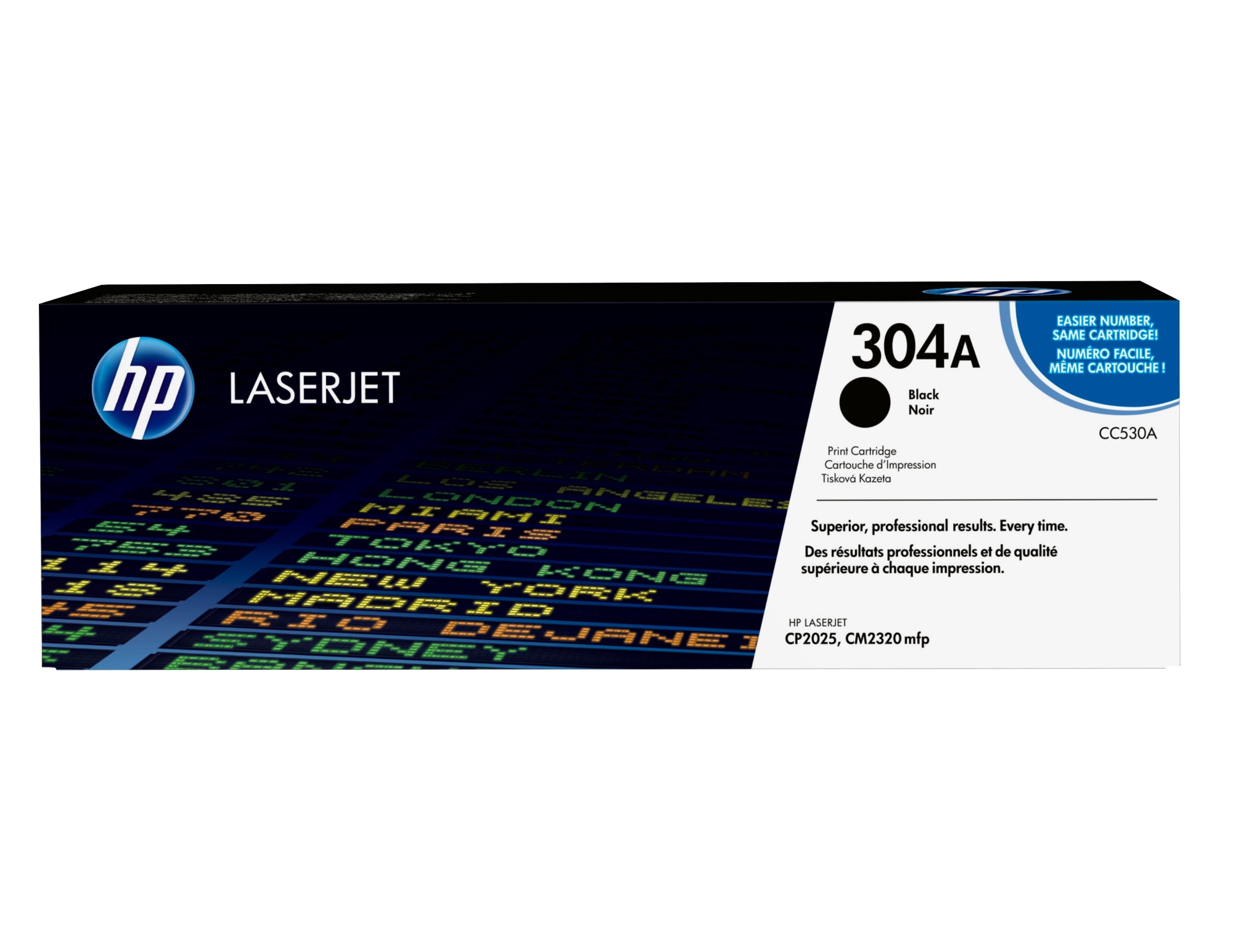 Cartucho de tóner original LaserJet 304A negro