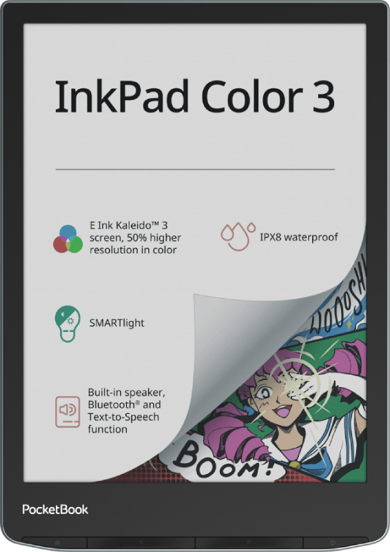 InkPad Color 3 lectore de e-book Pantalla táctil 32 GB Wifi Negro, Gris