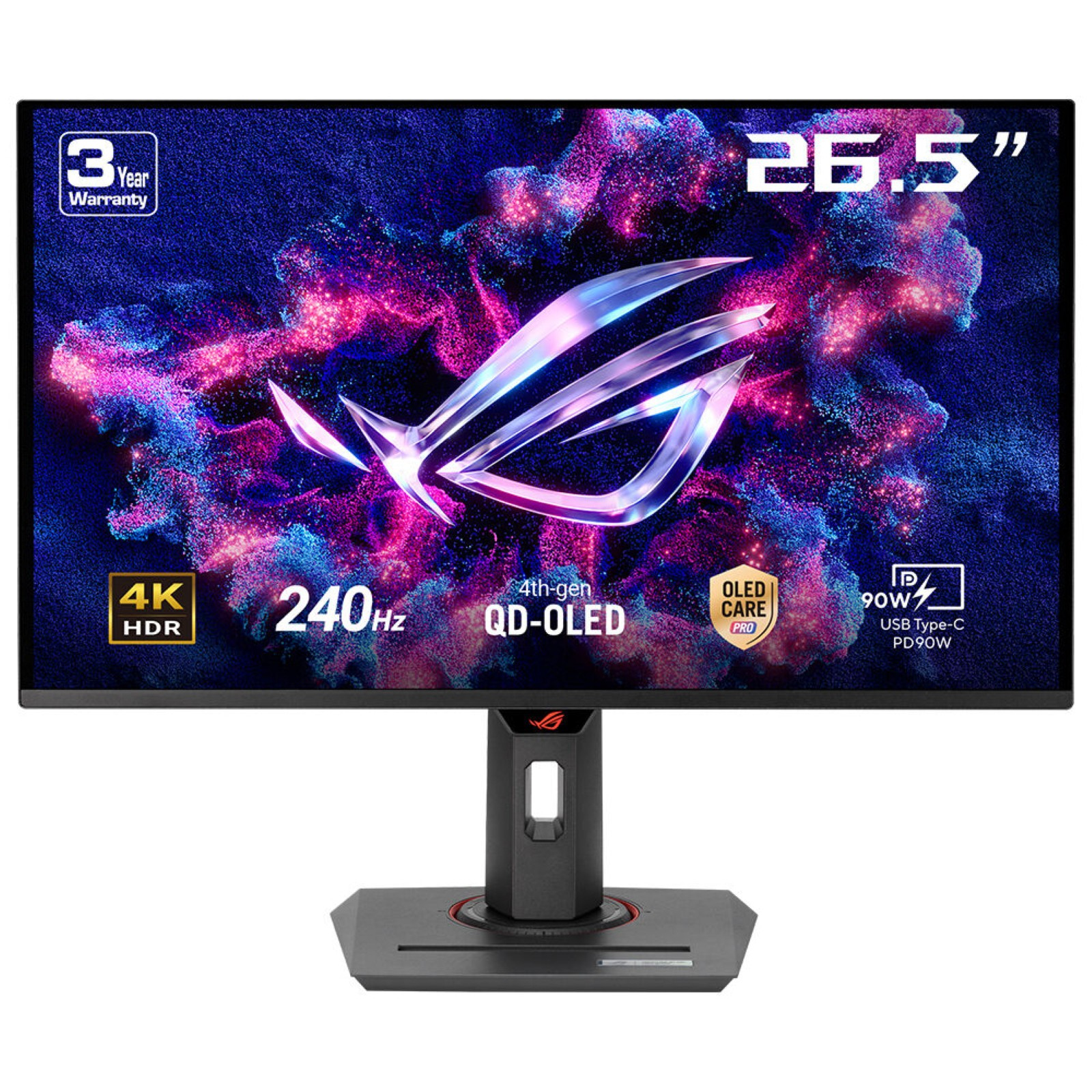 ROG Strix OLED XG27UCDMG pantalla para PC 67,3 cm (26.5") 3840 x 2160 Pixeles 4K Ultra HD QD-OLED Negro