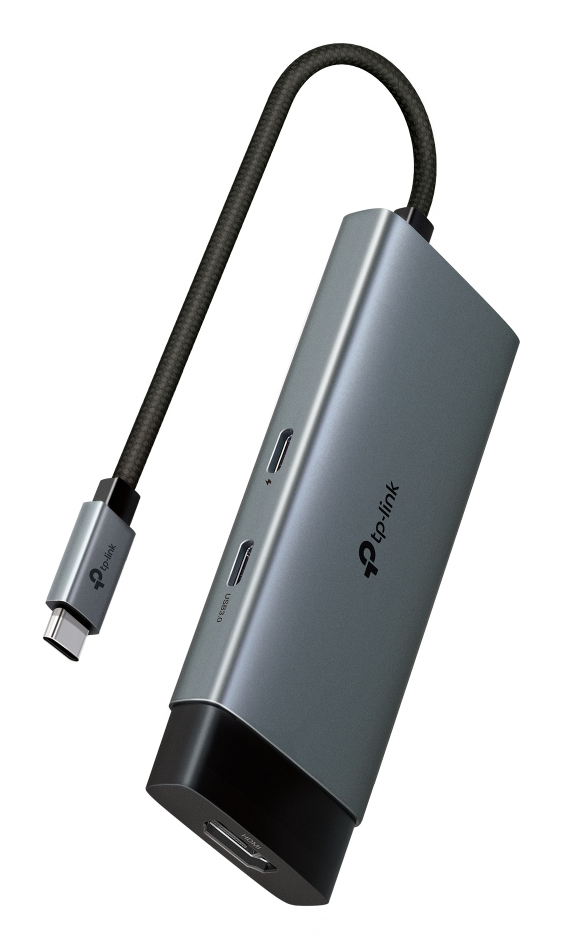 UH5020C hub de interfaz USB Tipo C 5000 Mbit/s Gris