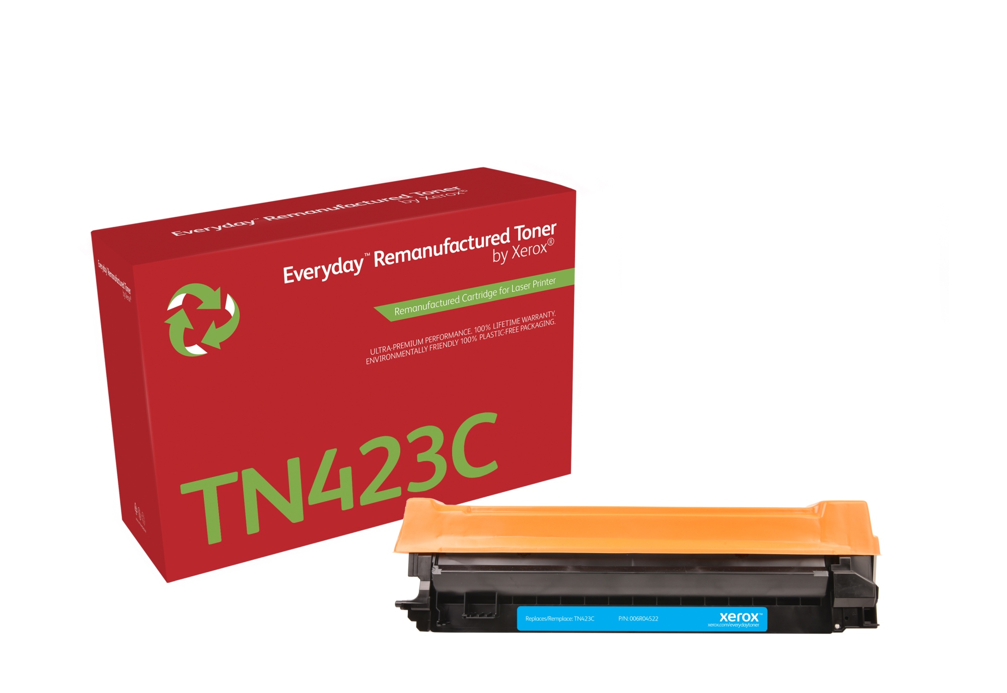 Remanufacturado Everyday Tóner Everyday Cian remanufacturado de Xerox es compatible con Brother TN423C, Capacidad alta