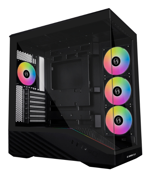 Vector V100 Midi Tower Negro, Transparente