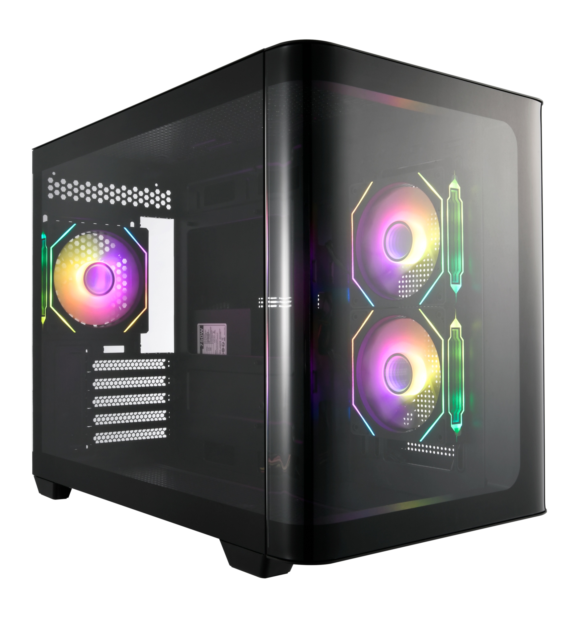 S380-BA Carcasa Mini Tower mITX, mATX Negro ARGB