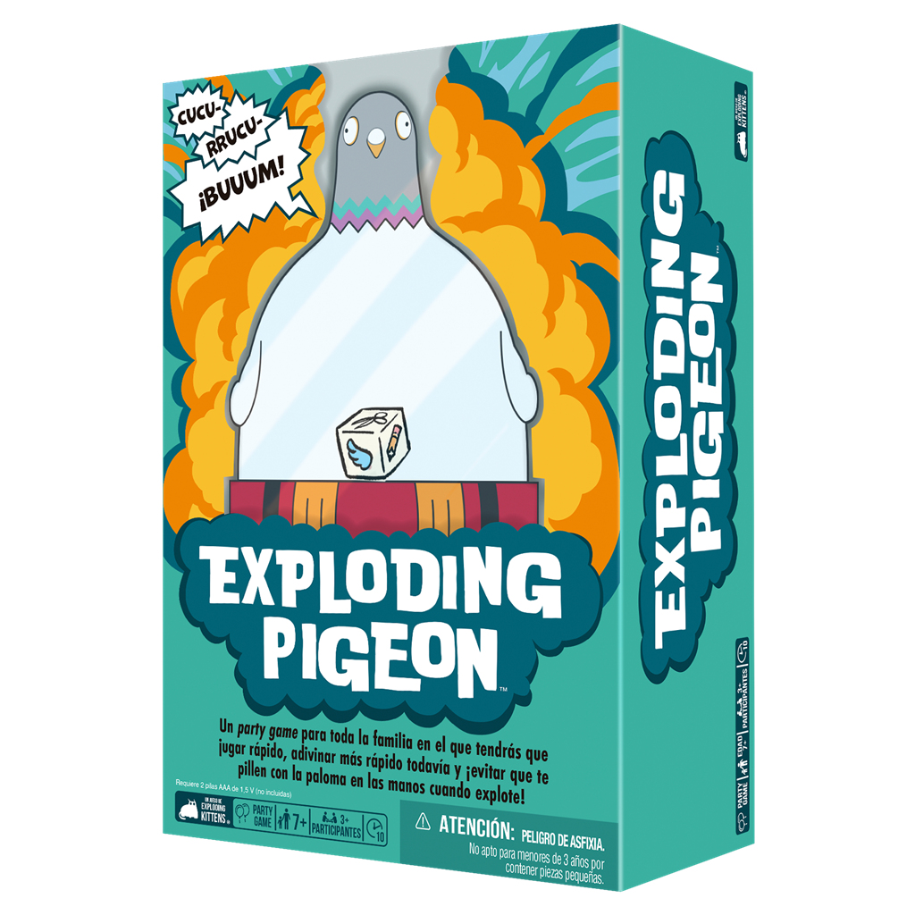 Exploding Kittens EKIEP01ES juego de tablero Exploding Pigeon 10 min Juego De Cartas Partido