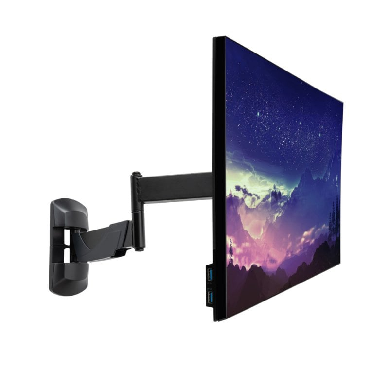 40714 soporte para monitor 66 cm (26") Pared Negro